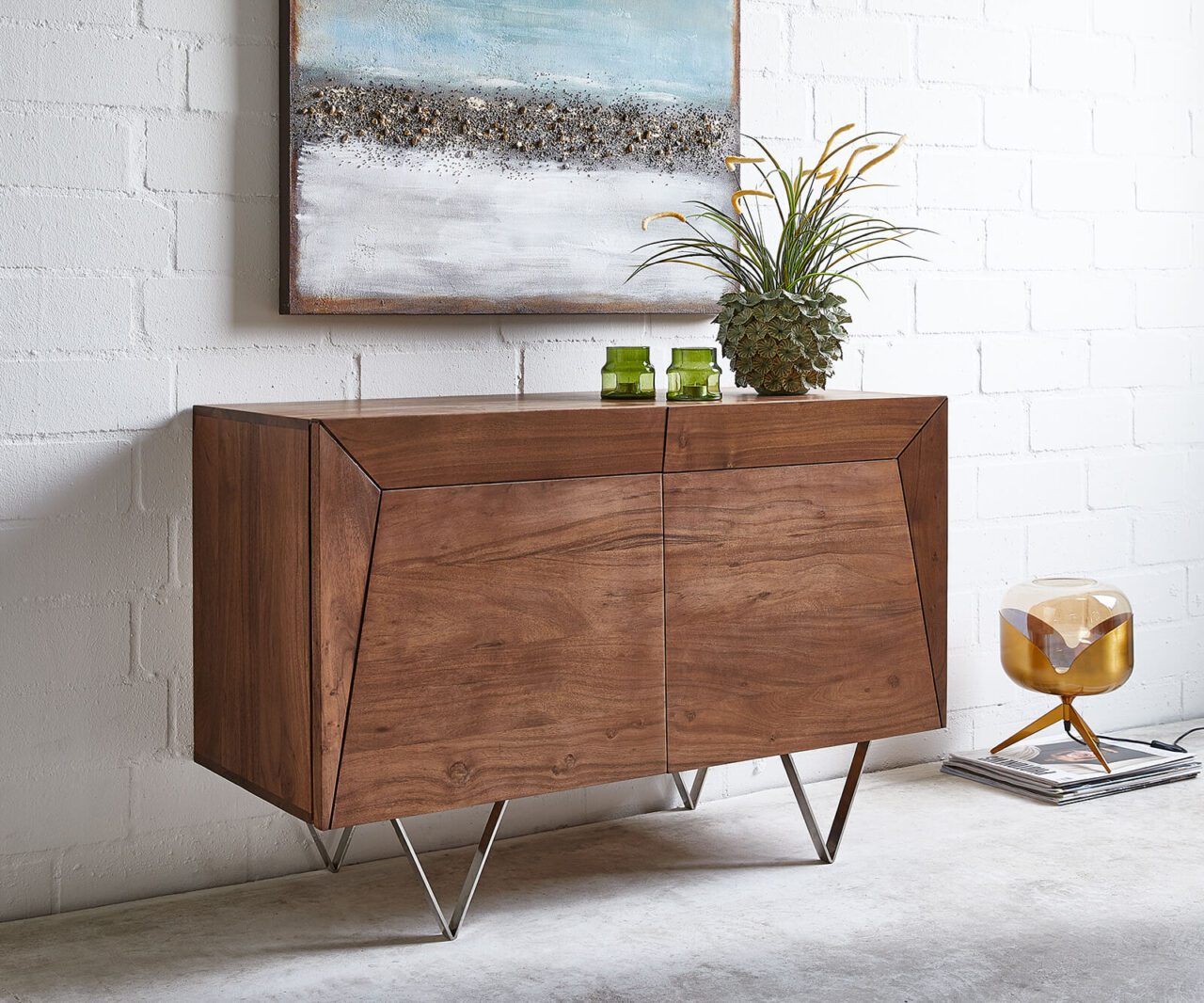 Auf diesem Bild zu sehen Sideboard von DELIFE in Braun